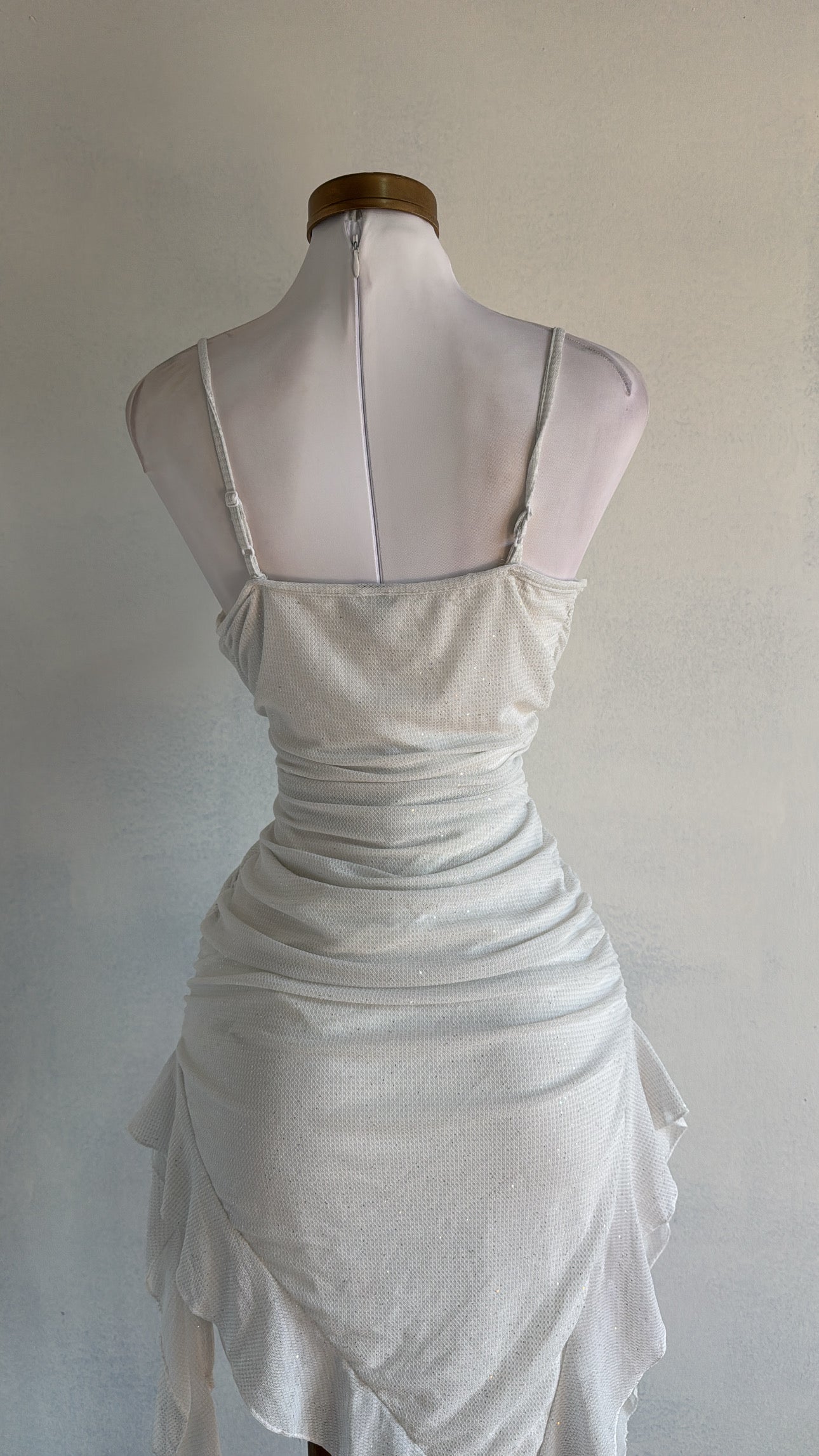 Vestido blanco perla bolero