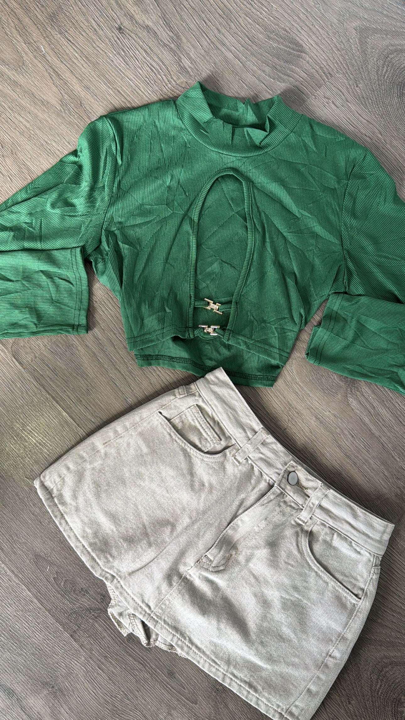 Conjunto falda short verde